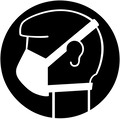 Støvmaske + symbol